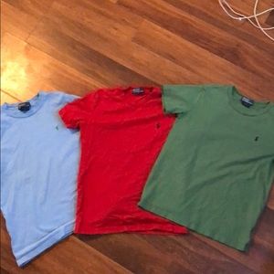 Polo boys size 7 x3 shirts